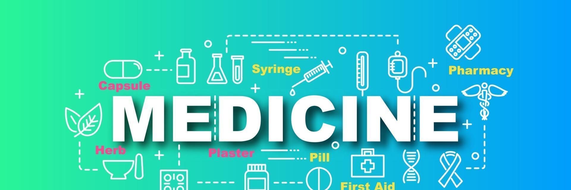 medicine-trendy-banner-vector